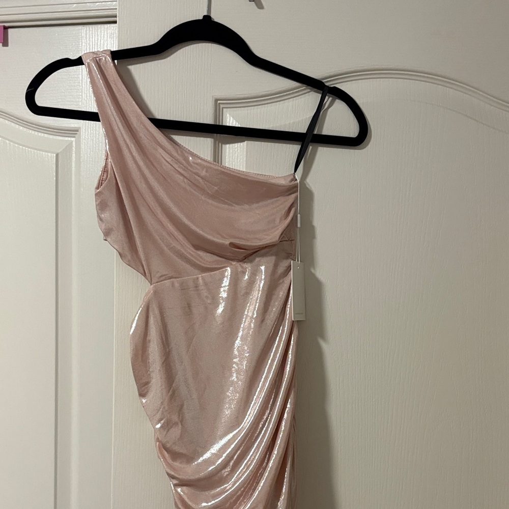 Katie J NYC Shimmering Pink Fabric